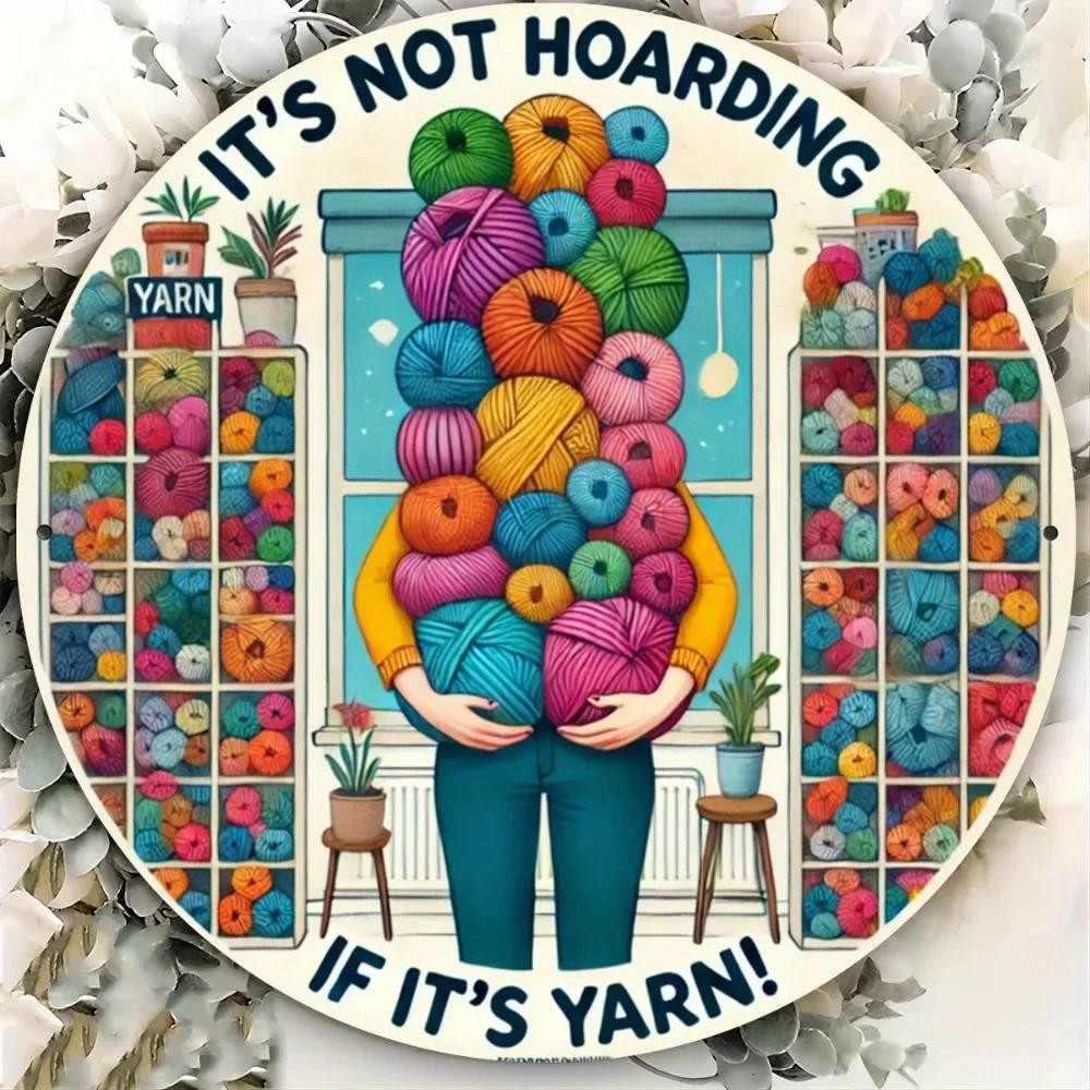 2D โลหะ Wall Art Rustic กันน้ําถักตกแต่งสําหรับคนรักเส้นด้ายเจาะล่วงหน้า