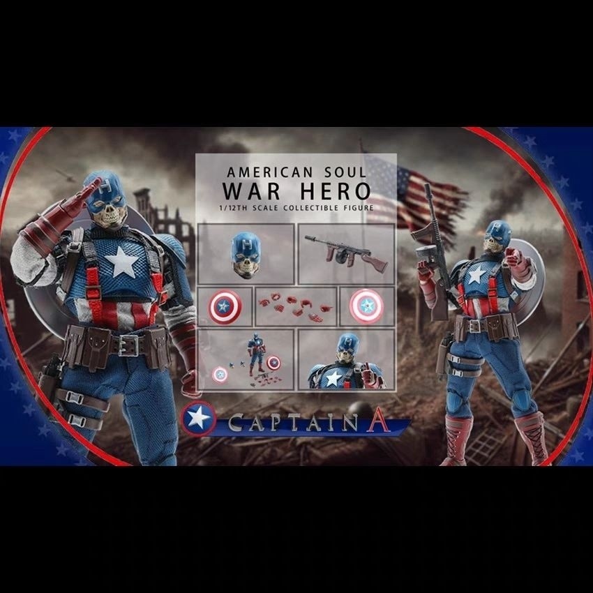 พร้อมสต็อก JMToys 1/12 War Hero Skeleton Team JM003 Action Figure American Team Romper