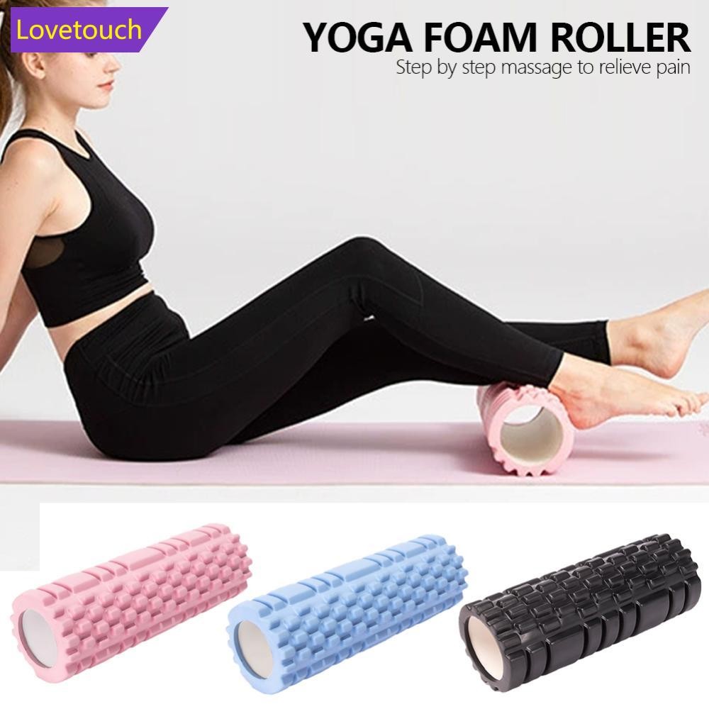 LOVETOUCH EVA นวดปล่อยคอลัมน์โยคะ Gym ฟิตเนสพิลาทิสลูกกลิ้งโฟมออกกําลังกายกลับนวด Roller อิฐโยคะอุปก