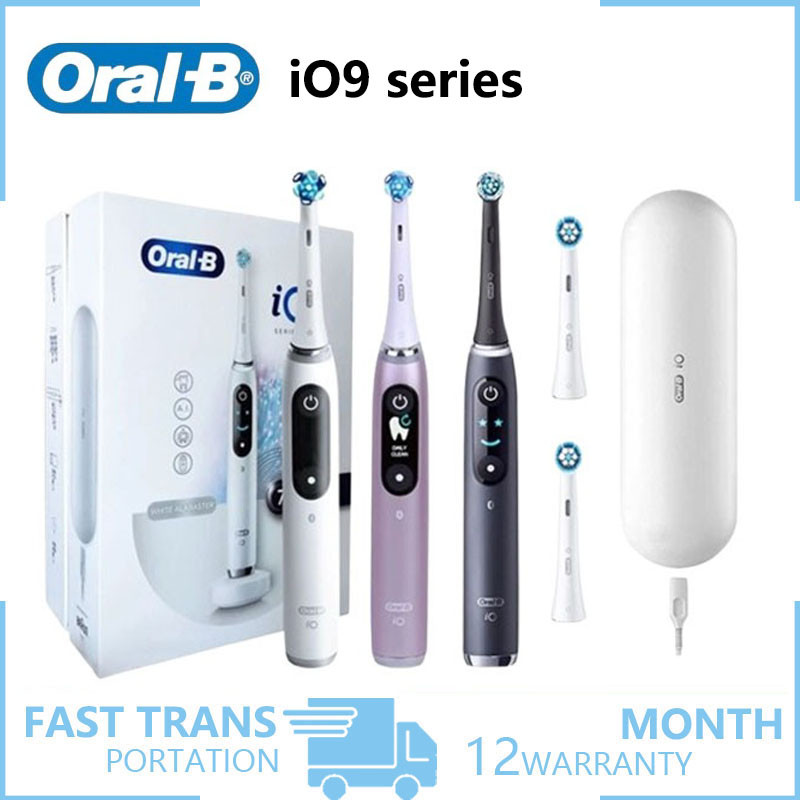 Oral B io9 แปรงสีฟันไฟฟ้า 3D ติดตาม ultimate cleaning/7 โหมดอัจฉริยะ/เคสชาร์จแม่เหล็ก io9