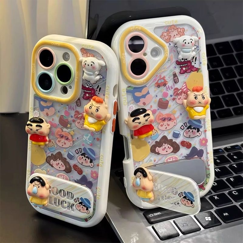 ALYX เหมาะสําหรับ iPhone 11/12/13/14/15/16 Pro/Pro MAX ฟิล์มป้องกันเปลือกแข็ง, การออกแบบเครยอนชินจัง