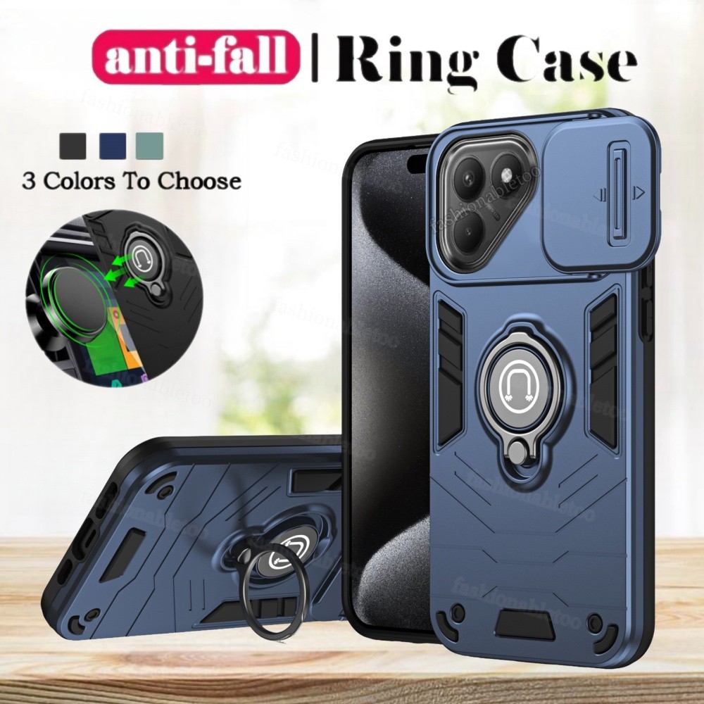สําหรับ Pova7 สําหรับ Tecno Pova 7 Ultra 7Ultra Pova7 Ultra Pova7Ultra กันกระแทกเคสโทรศัพท์เกราะแหวน