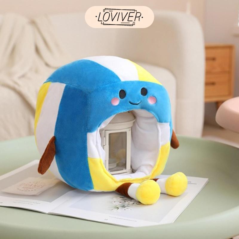 การ์ตูนวอลเลย์บอลแถบคาดศีรษะหมวก 12.6x15.8 นิ้ว Photo Booth Prop สําหรับฮาโลวีนตลกที่เต็มไปด้วย PP ผ