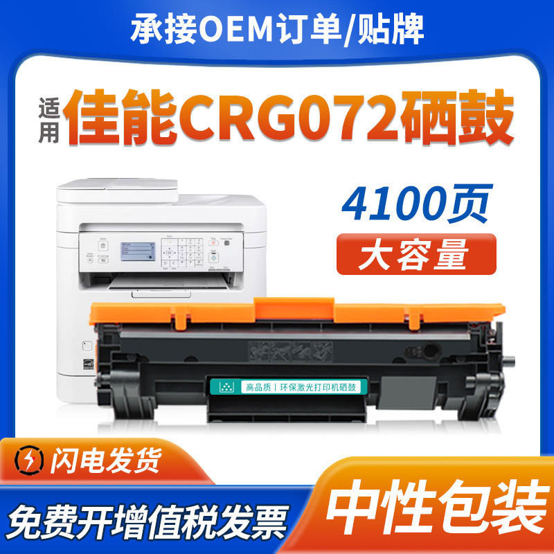 เหมาะสําหรับ Canon CRG072 Selenium Drum MF284dw 287 289 LBP172dw ตลับหมึก MF2804.6