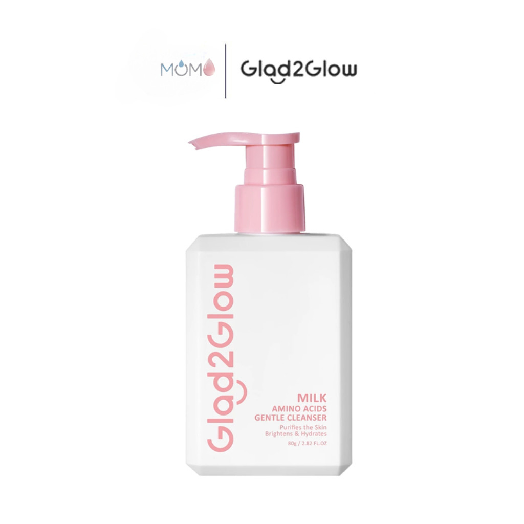 GLAD2GLOW-Milk Amino Acid Brightening Cleanser (80g.) Glad2Glow Milk Amino Acid Gentle Cleanser