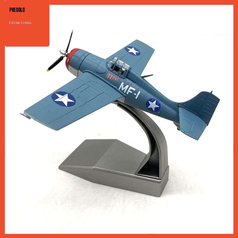 [Predolo] 1/72 Fighter Tabletop Decor Collection Aircraft for Cafe Bookshelf Office