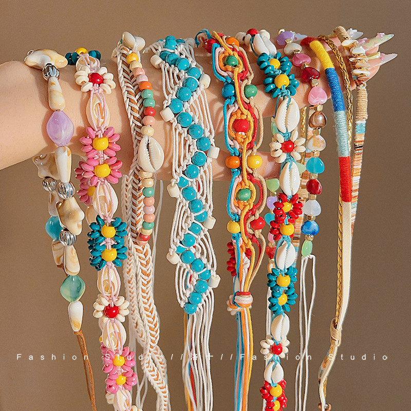เข็มขัดโซ่ผู้หญิง เครื่องประดับแฟชั่นผู้หญิง  Waist chain ไปเที่ยวทะเล สไตล์ใหม่ สามารถใช้เป็นเครื่องประดับผมได้ด้วย ราคา ถูกที่สุด ดีลบีเคเค แกลเลอรีภาพที่ 5