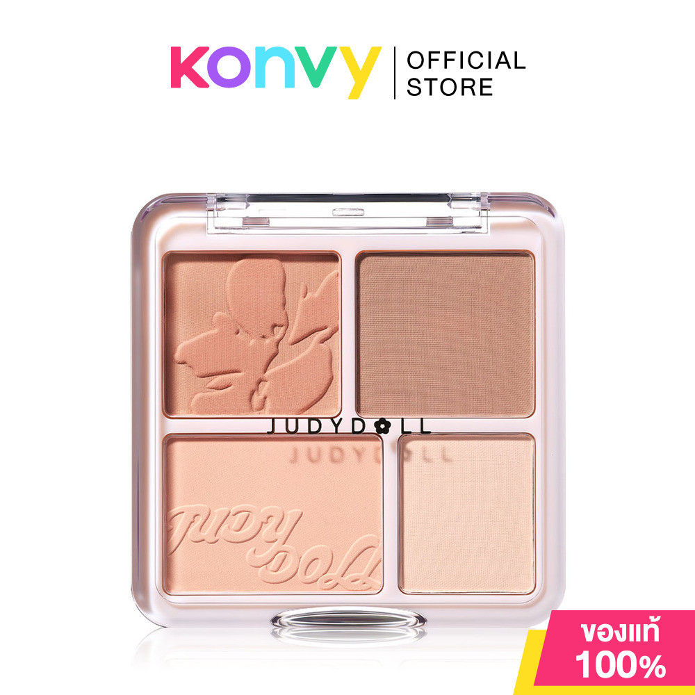 JUDYDOLL Blush & Highlight Palette 9g จูดี้ดอล บลัชออนและไฮไลท์พาเลท. รูปที่ 5