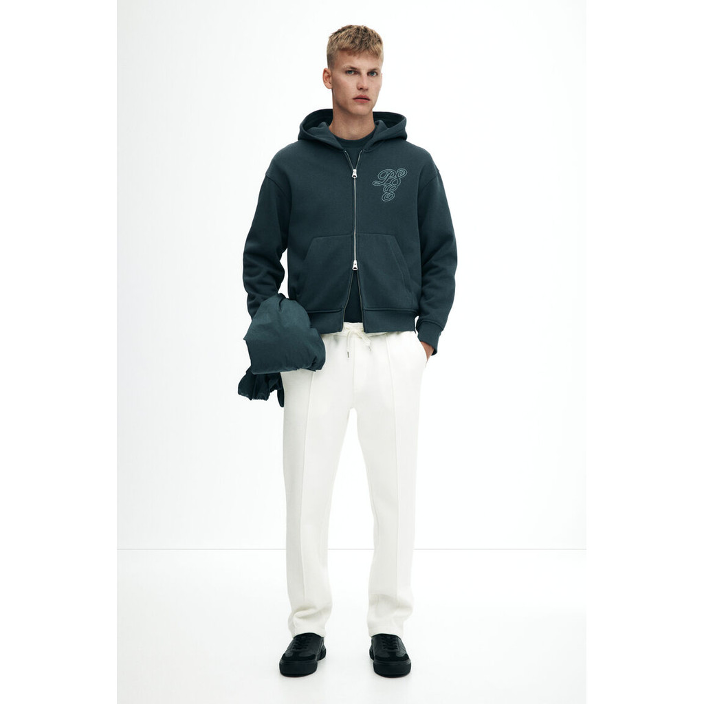 H&M(เอชแอนด์เอ็ม) กางเกงจ็อกเกอร์ทรง Regular Fit แบบ Tailored ผู้ชาย 1295189_1