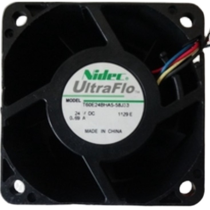 NIDEC T60E24BHA5-58J33 24V 0.69A 6038 6 ซม. พัดลม 4 สายพัดลมระบายความร้อน