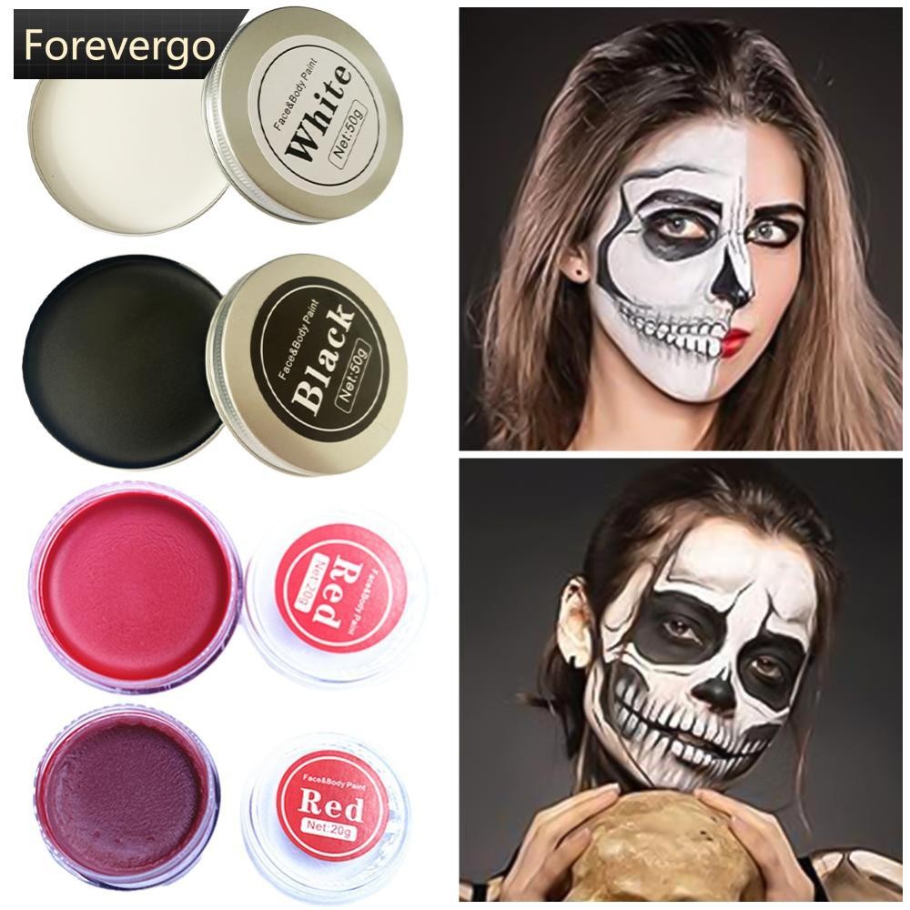 FVG Oil Face Paint Body Paint ล้อแต่งหน้าสีขาวสีดําสีแดงภาพวาดเทคนิคพิเศษแต่งหน้าสําหรับเด็กสําหรับ 