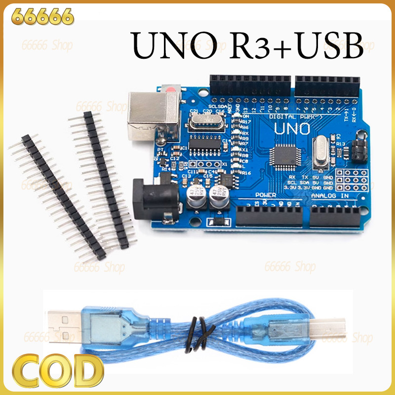 SMD R3 บทนำโดยย่อ Arduino UNO R3 SMD R3, CH340 R3 พร้อมสาย, Adruin R3 ราคาประหยัด