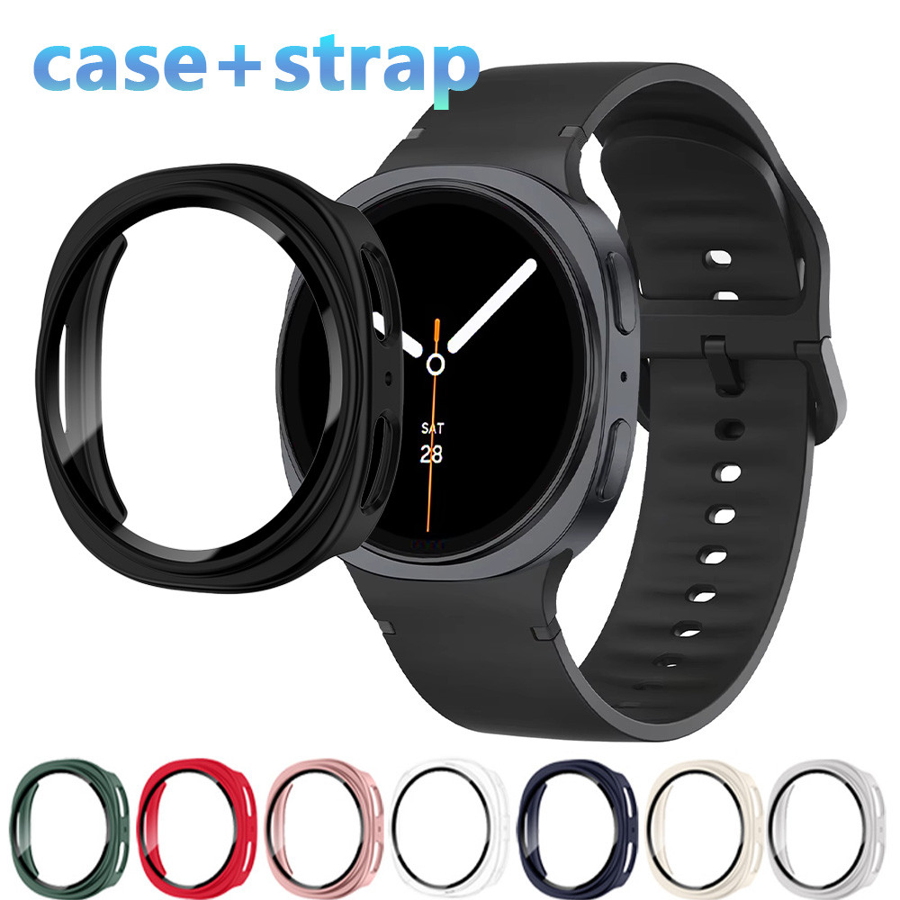 Band + สําหรับ Samsung Galaxy watch 8 44 มม.40 มม.เปลี่ยน Correa สร้อยข้อมือ + อุปกรณ์เสริมสายรัดแก้ว