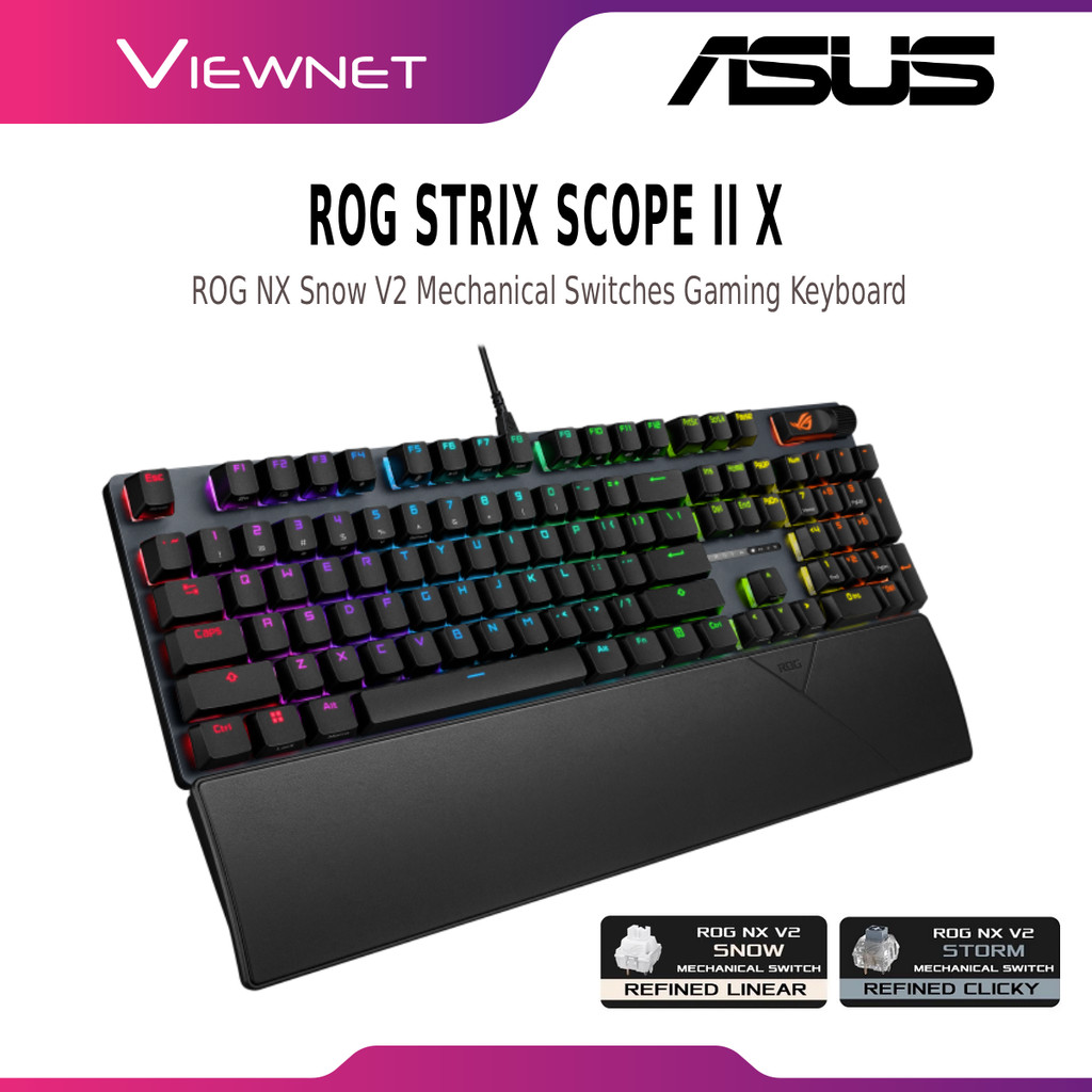 สวิตช์กลไก ASUS ROG STRIX SCOPE II X NX V2 XA14 / ROG STRIX SCOPE II RX สวิตช์ออปติคัล XA12 คีย์บอร์