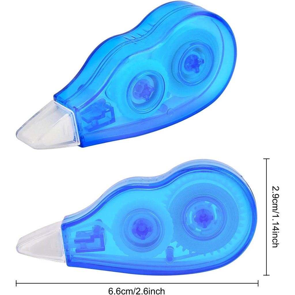 24-Pack White Out Correction Tape, 1/5in.x 13.1ft.(5mm x 4m) เทปลบคําผิดสําหรับการแก้ไขและรีวิวทันที