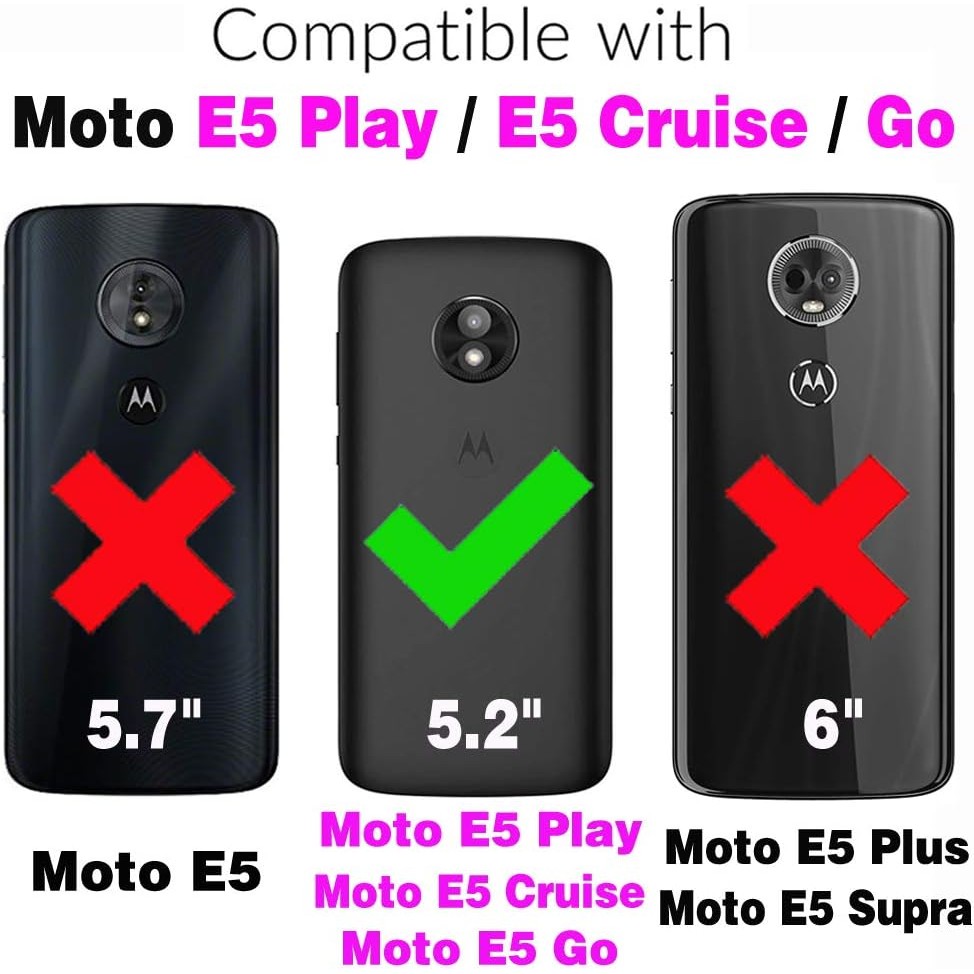 Asuwish เคสโทรศัพท์สําหรับ Moto E5 Play E 5 Cruise 5E Go กระจกนิรภัยป้องกันหน้าจอและ Slim TPU โทรศัพ