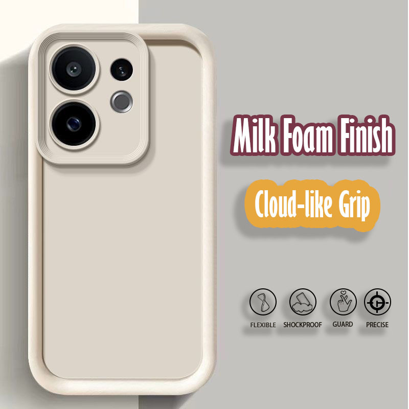 Vivo X200 FE V2503 Skin Friendly Soap Camera Protection Soft Silicone Fine Matte Anti-ลายนิ้วมือเคสโ