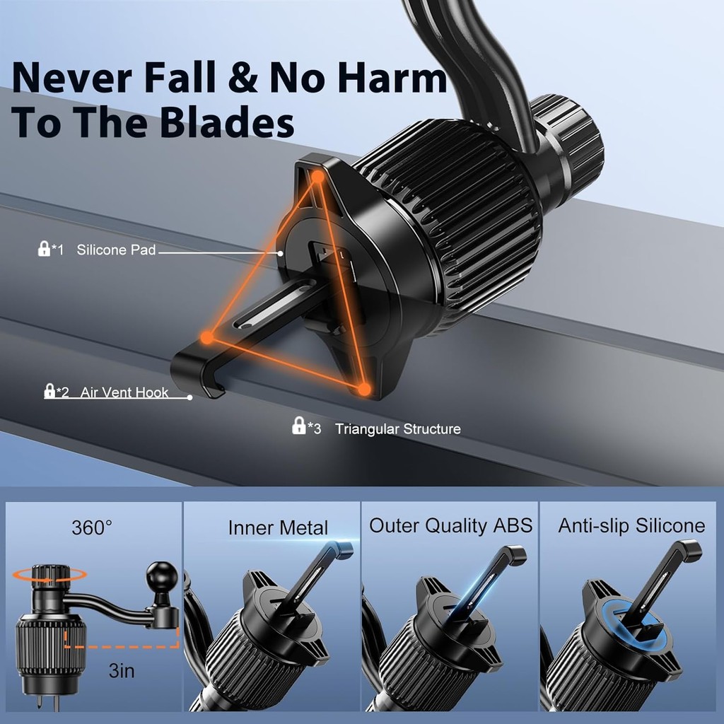 Z Fold 5 Car Mount, [ไม่มีบล็อก Vent & Grip Firmly] Z Fold 4 Car Mount, Galaxy Z Fold 6 Car Mount สํ