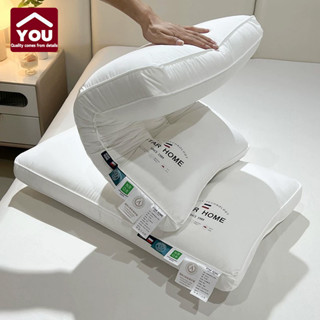【YOU】หมอนผ้าฝ้ายแท้  หมอนผ้าฝ้าย นุ่มฟู คุณภาพโรงแรม 5 ดาว จ…