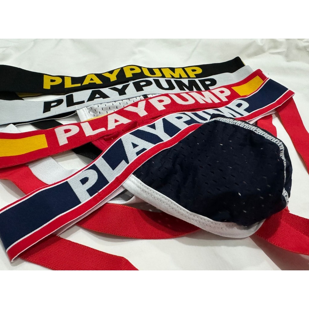 Jockstrap For Men PLAYPUMP PP115 วัสดุตาข่าย Seluar Dalam Lelaki Jockstrap
