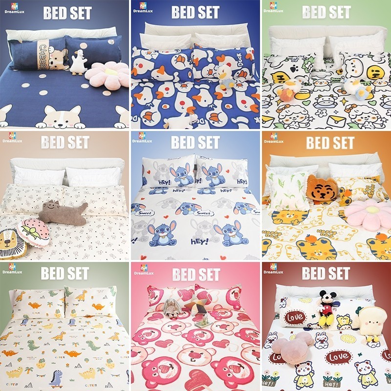 จัดส่งทันที  ผ้าปูที่นอน 360° ลายการ์ตูนสัตว์น่ารัก  ผ้าฝ้ายซักได้ สำหรับเด็กนักเรียน ส่งไว‼️ มี COD