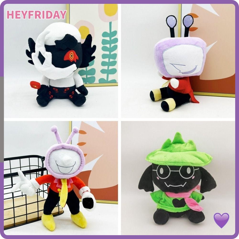 HEYFRIDAY อะนิเมะของเล่นตุ๊กตา,การ์ตูนนุ่ม Jevil Deltarune ตุ๊กตาตุ๊กตา, Kawaii Plush/PP ผ้าฝ้ายนุ่ม