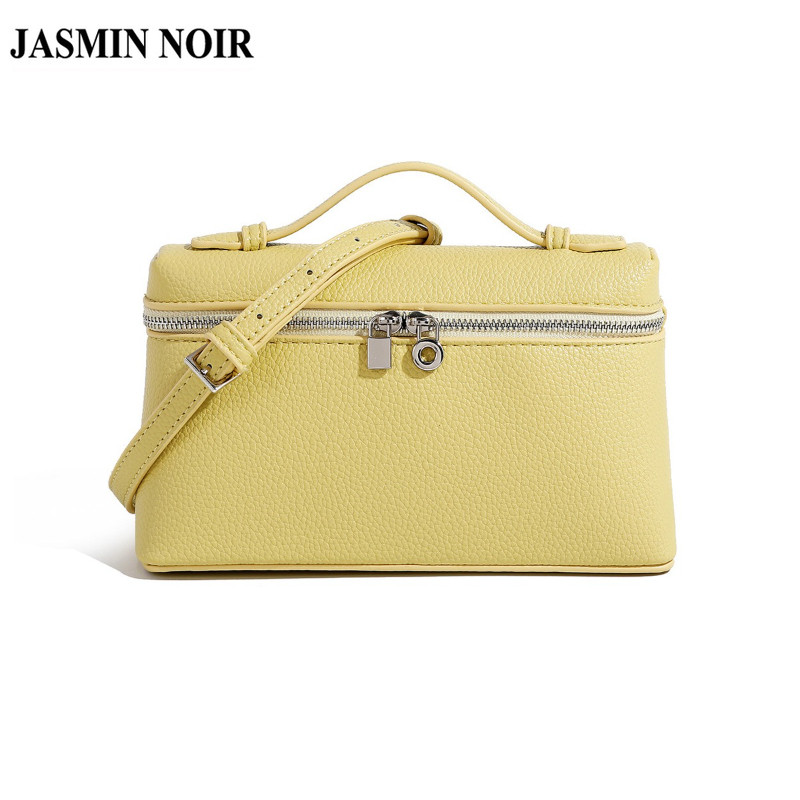 JASMIN NOIR พวงมาลัยหนังPUแบบเรโทรสำหรับสะพายข้าง มีลายลิเช่