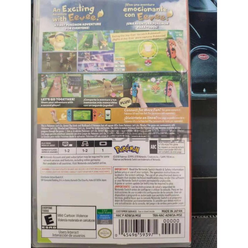 NS Pokemon Eevee โปเกมอนจีน Lets go Eevee EN