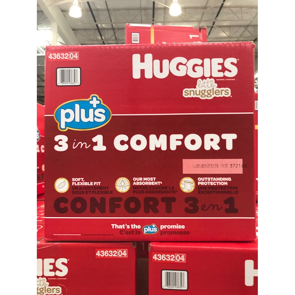 Canada Direct Mail HUGGIES Curious Baby Dry Diaper ผ้าอ้อมเด็กเบอร์ 1 192 ชิ้น