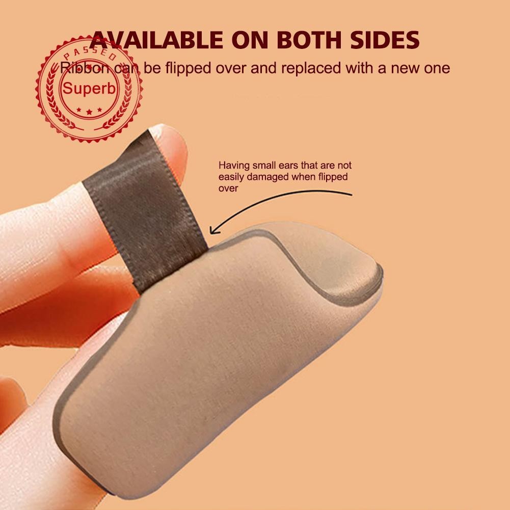 DORAME ช็อกโกแลตคุกกี้สองด้านแป้งพัฟ Mini Thumb Powder คอนซีลเลอร์ Thumb แต่งหน้าแป้ง Mini H2y8