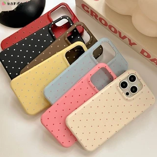 สําหรับ Vivo V70 Elite X300s X300 FE S50 Y500 Y51 Pro mini Y500i Y60 Y50 Y31D T5x เคสโทรศัพท์น่ารักสีสันลายจุดลิ้นจี่สาวที่เรียบง่ายปลอกอ่อนกรณีฝาครอบ