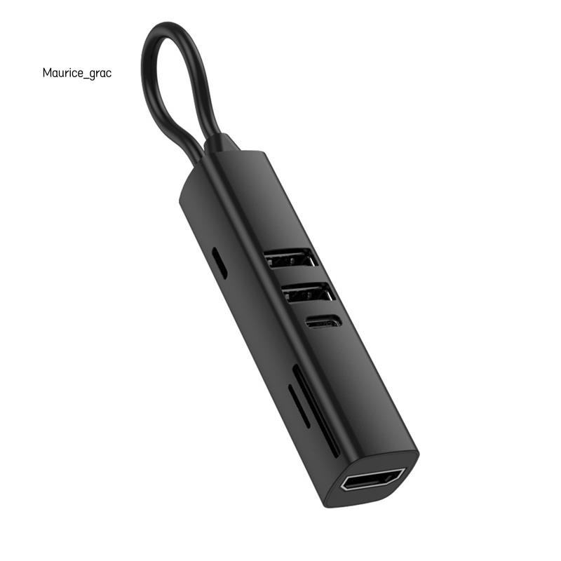 USB 3.0 HDTV 4K 30Hz วิดีโอ 7 in 1 USB C HUB SD TF Card Slot Reader Multi-Ports PD 100W ชาร์จสําหรับ