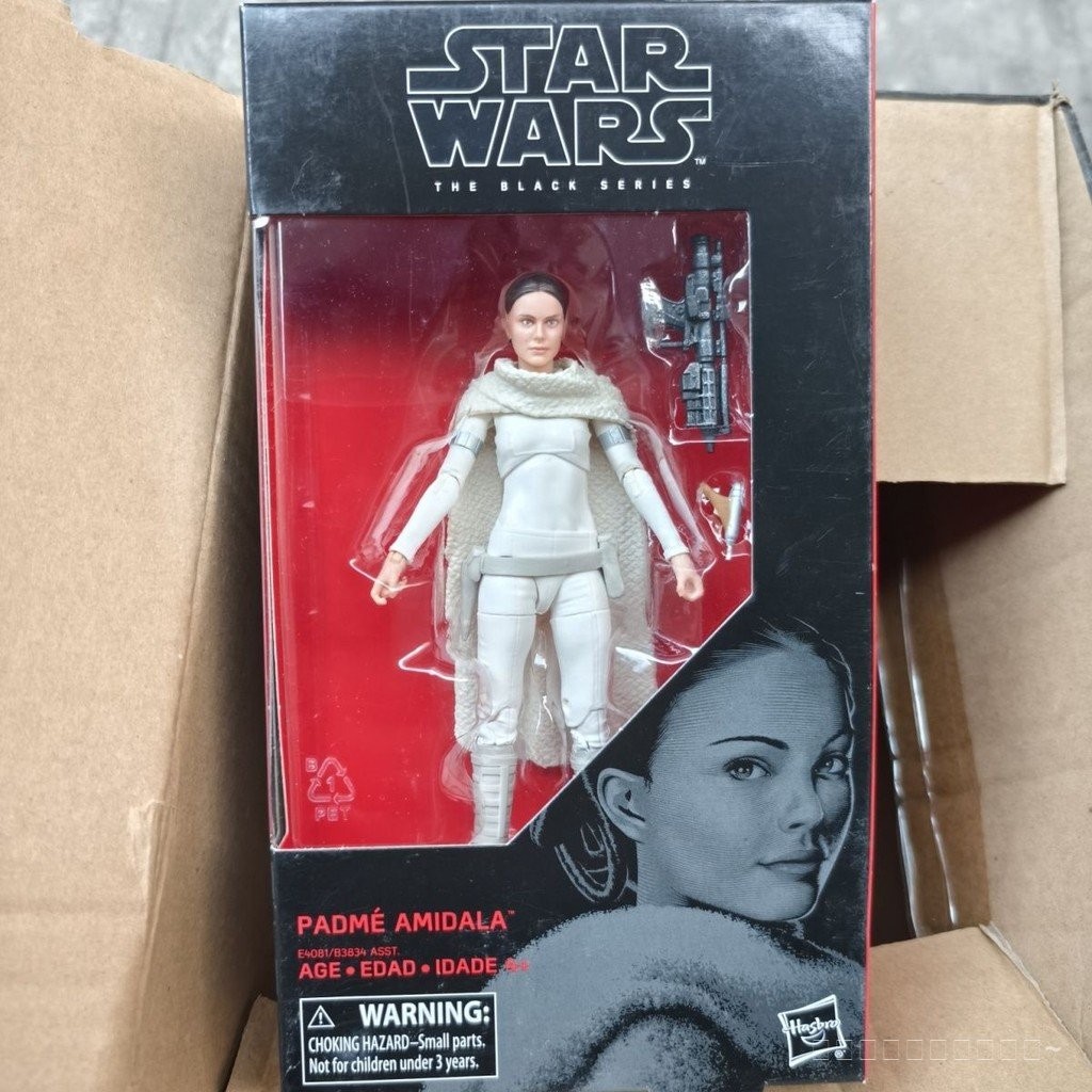 [คลังสินค้าพร้อมจัดส่งที่รวดเร็ว] Hasbro Star Wars 20 ซม.Padmé Black Box Figure Action Figure ของเล่