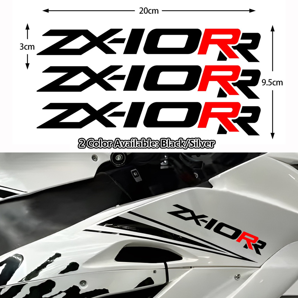 ZX-10RR สติกเกอร์สะท้อนแสงรถจักรยานยนต์ไวนิลรูปลอกกันน้ําสําหรับ Kawasaki Ninja ZX-10RR ZX10RR