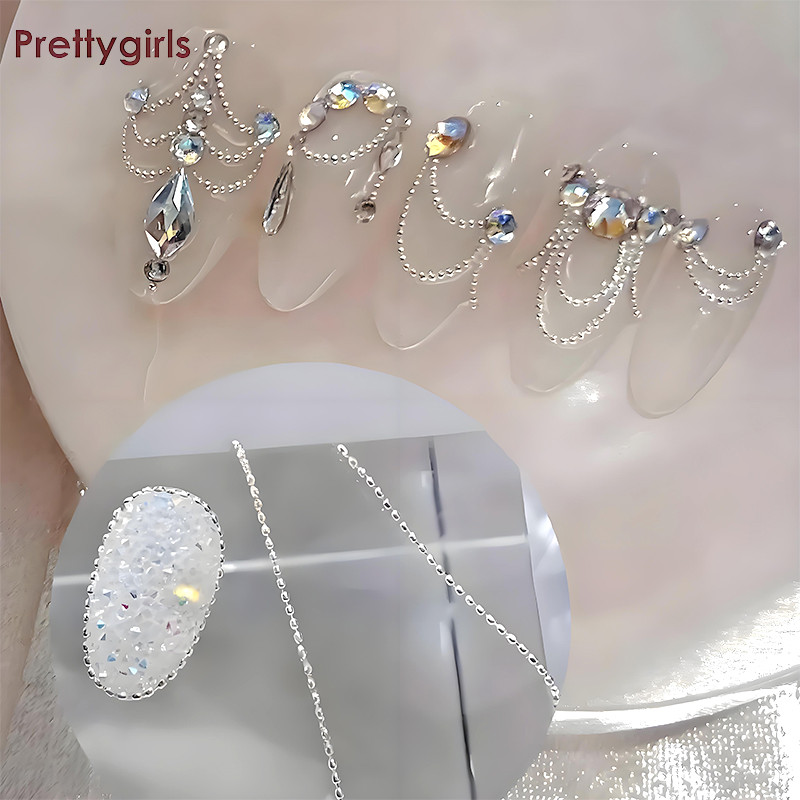 PY.thSteel Ball อุปกรณ์เสริมโซ่ละเอียดพิเศษ เพ้นท์เล็บขนาดเล็ก-PY