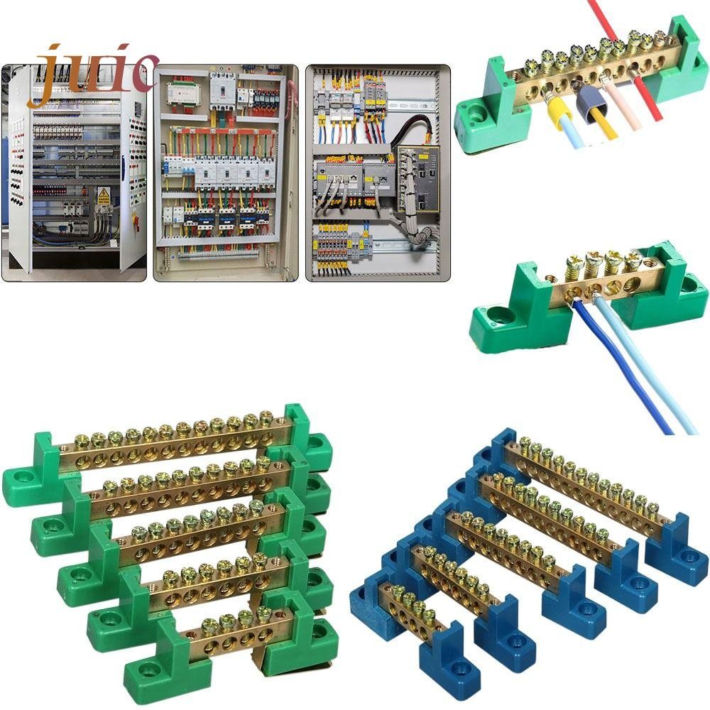 JUIC Distribution Box Connection Flame Distribution Box Bar สายไฟแถว Zero Ground Copper Terminal Blo