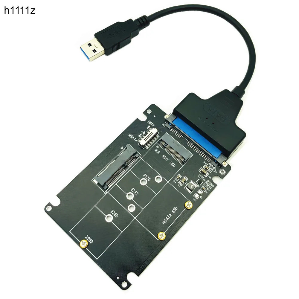 MSATA to SATA Adapter B Key m.2 SATA SSD to SATA Adapter Card mSATA m.2 NGFF to USB Converter สําหรั
