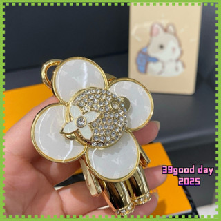 [Fritillary] กระเป๋าแฟชั่น พิมพ์ลาย titanium สตีล พร้อมพวงกุ…