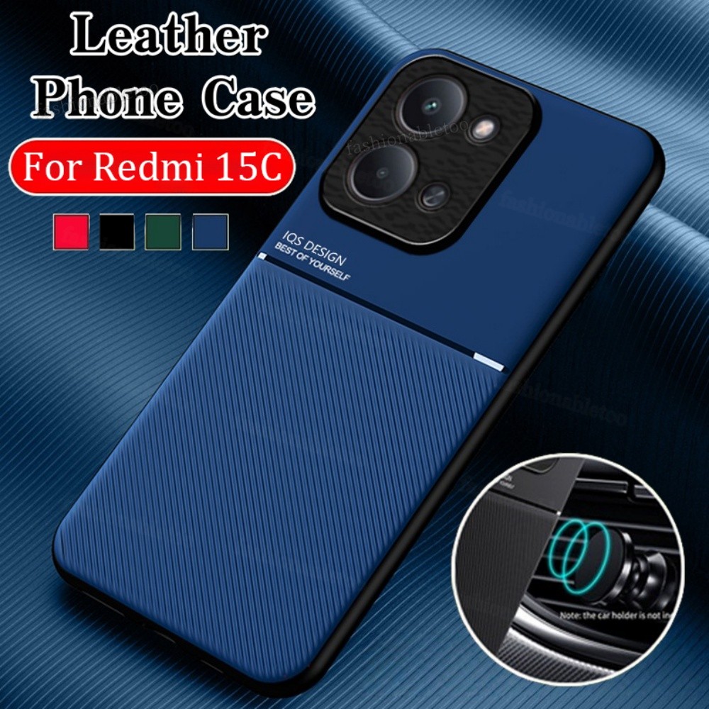 สําหรับRedmi15C 5GสําหรับRedmi 15 C 15C 1 5 Redmi15 C Redmi15C 2025 รถยึดผู้ถือMatteเคสโทรศัพท์TPUซิลิโคนกันชนกันกระแทกปกหลัง