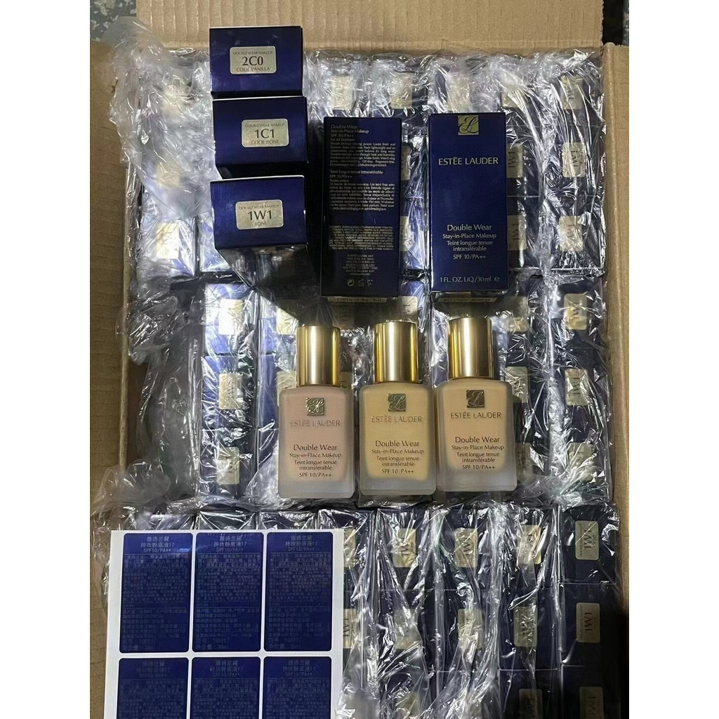 2025 แฟชั่น 90Ming Tong Edition,Estee Lauder DW Three-pack Foundation Liquid 1W1,1C1,2C0New Date Pie