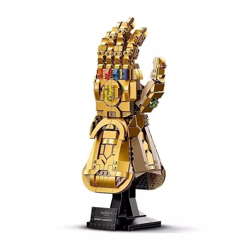 ถุงมือนาโนการศึกษา Iron Man ของขวัญถุงมือ Lego Thanos ที่เข้ากันได้เด็กชายไม่จํากัดประกอบของเล่นบล็อ