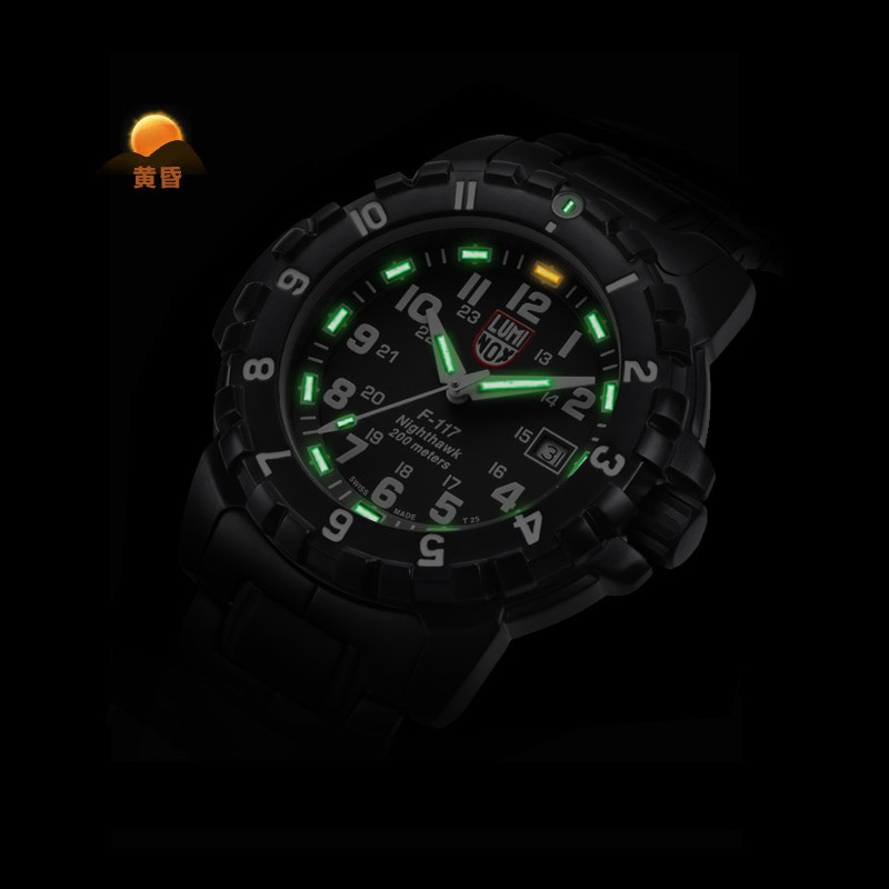 นาฬิกาสวิสชาย Luminox Luminox 66402.bo นาฬิกา F117 นาฬิกาปีนเขาดําน้ําเรืองแสง
