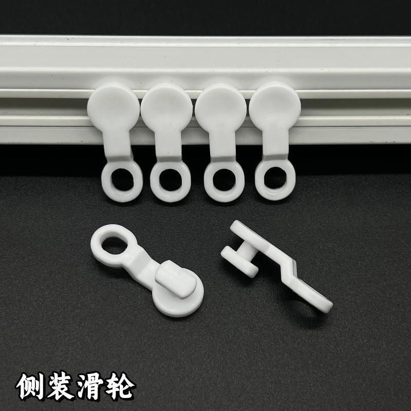 [พร้อมสต็อก] ผ้าม่านสไลด์ติดตามด้านข้างรางเลื่อนรางล้อลูกรอกรางสี่เหลี่ยมตะขอรางสไลด์สากลอุปกรณ์เสริมล้อลูกกลิ้ง 9.14
