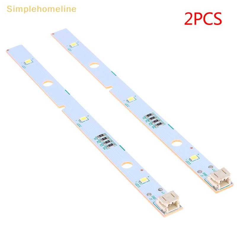 [simplehomeline] 2 ชิ้นตู้แช่แข็งแถบแสง LED Strip สําหรับ RONGSHENG/ HISENSE ตู้เย็นไฟ LED E349766 MDDZ-162A 1629348 DC12V 2W สต็อกใหม่