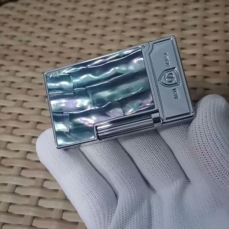 S.t.Dupont Dupont นําเข้าเปลือกทองแดงบริสุทธิ์ด้านข้างลื่นเป่าลมแช็คสําหรับผู้ชายเสียงเหล็กบุคลิกภาพ