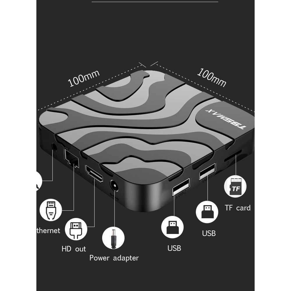 T95MAX Android 12 Smart Android TV BOX Allwinner H618 TV Rec