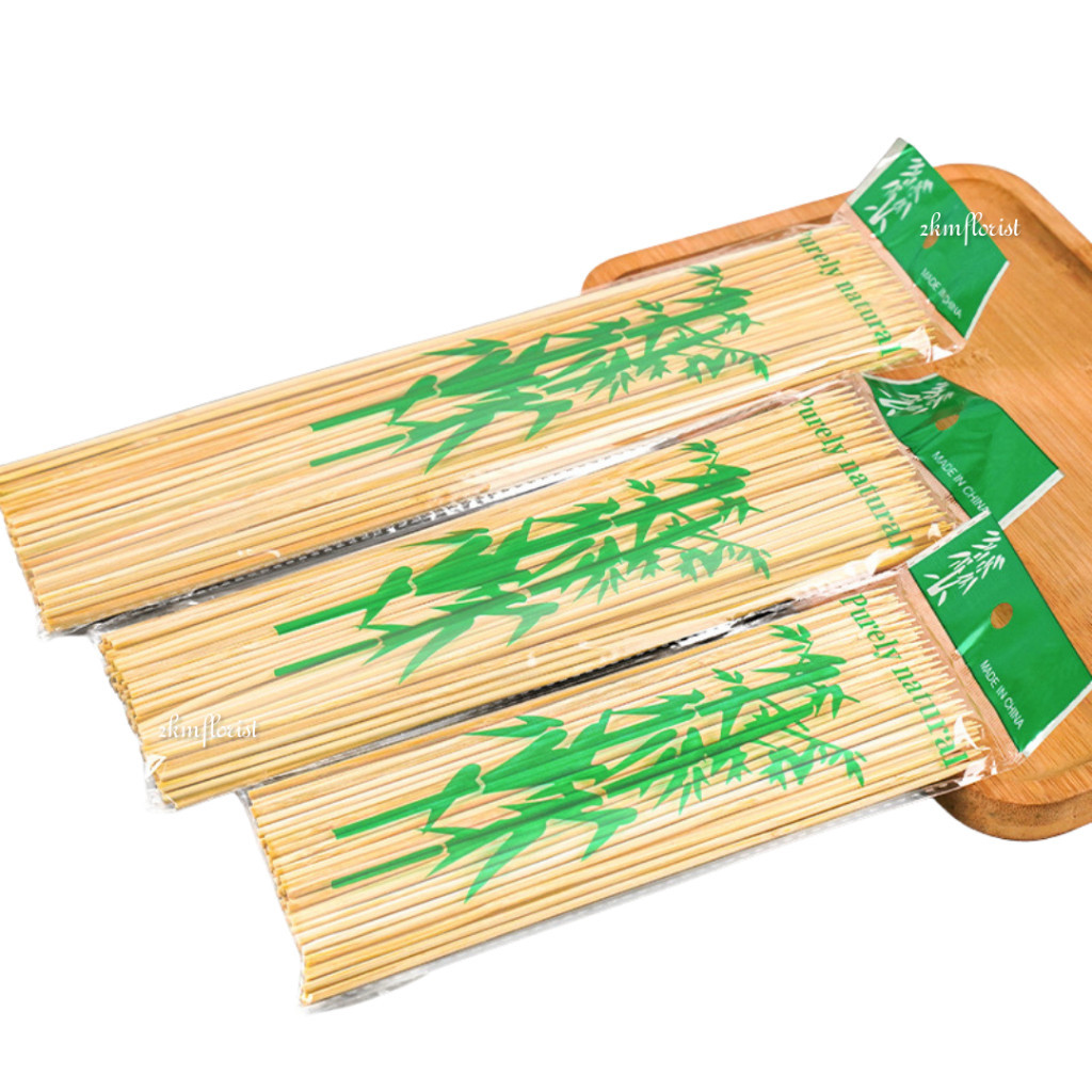 BAMBOO STICK LIDI BUNGA TELUR SATAY BAMBOO STICK KAYU CUCUK SATAY BARBEQUE SKEWER LIDI BAMBU
