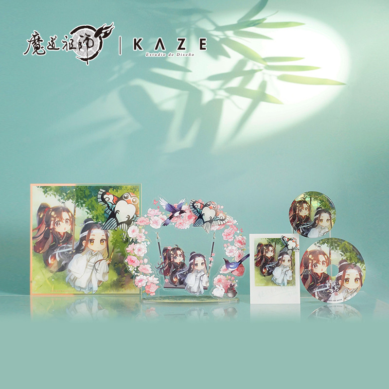 Kaze Magic Dao Patriarch Animation Merchandise Paper Iris Season ขาตั้งอะคริลิคเลเซอร์กระดาษสีของแท้