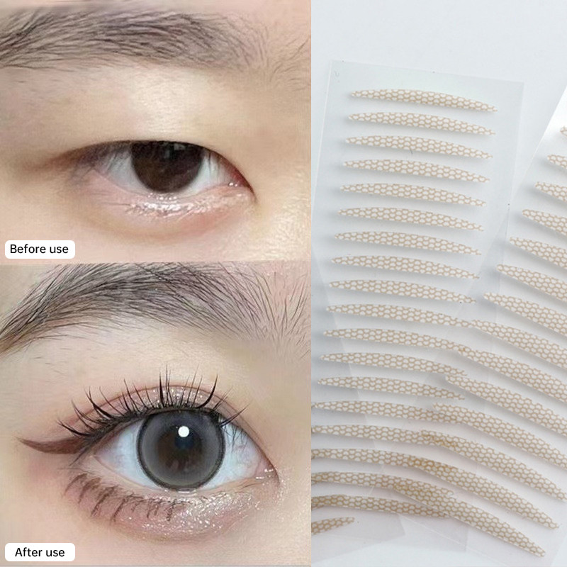 ที่มองไม่เห็น Traceless Double Eyelid Patch ตาข่ายด้านเดียว Double Eyelid Patch แต่ละภาพสติกเกอร์จํา