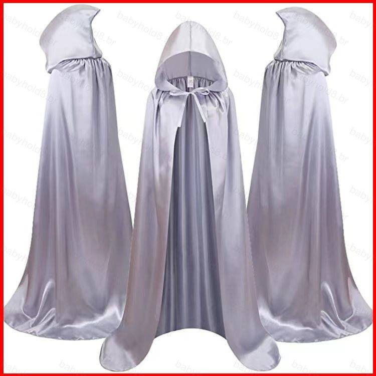 เครื่องแต่งกายฮาโลวีนเคปสีดำ พร้อมหมวกแม่มด แวมไพร์ และปีศาจ สำหรับคอสเพลย์ เหมาะกับทั้งเด็กและผู้ให